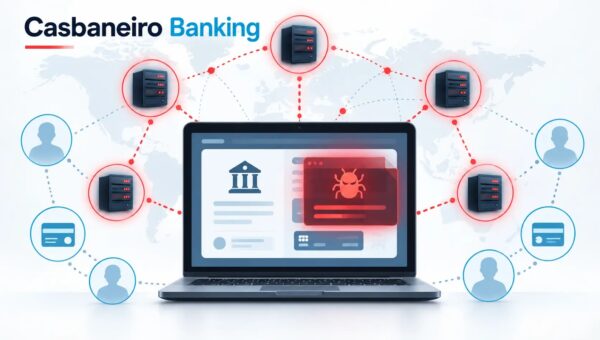 Casbaneiro Banking Trojan Uses Distributed C2 Servers to Evade Detection and Target Bank Users