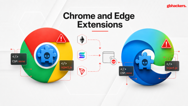 Chrome and Edge Extensions Strip CSP and Inject JavaScript to Drain EVM, Solana and Tron Wallets