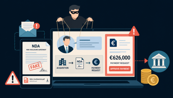 Fake Acquisition Scam Uses Forged NDAs to Demand €626,000 Corporate Payment