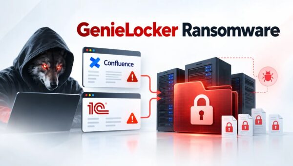 Feral Wolf Hackers Exploit Confluence and 1C to Deploy GenieLocker Ransomware