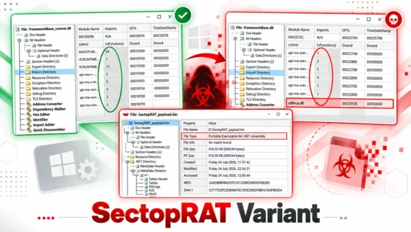 Fortinet Uncovers SectopRAT Variant Hidden Inside Tampered Legitimate Windows Software