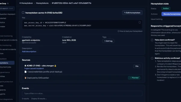 GitGuardian honeytoken decoy service 1.webp