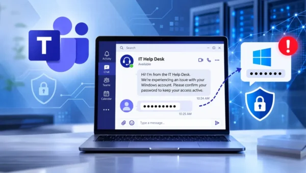 Hackers Impersonate IT Help Desk on Microsoft Teams to Steal Windows Passwords