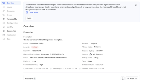 Introducing pattern-based agentless malware detection using YARA rules