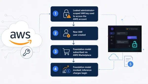 LLMjacking Attack Uses Leaked AWS IAM Key to Steal Paid AI Model Access