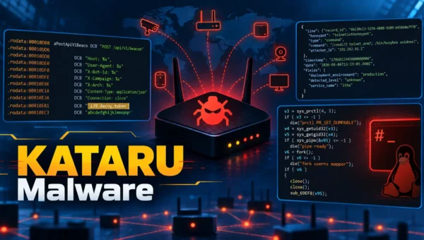 New KATARU IoT Malware Packs Linux Privilege Escalation Exploits and Mirai-Style DDoS Attacks