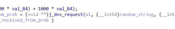 Dns query with PROBE as subdomain