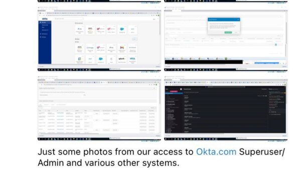 A screenshot of the Telegram account that LAPSUS$ has coordinated, showing access to internal communication, administrative and customer tools, as well as customer accounts