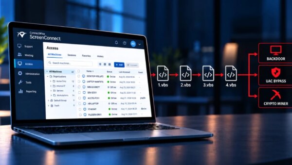 Rogue ScreenConnect Clients Spread Four-Stage VBScript Chain to Newly Connected Hosts