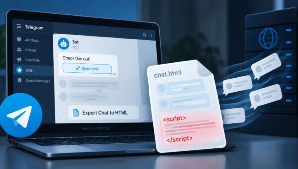 Telegram Desktop Flaw Lets Hidden JavaScript Exfiltrate Messages From HTML Exports