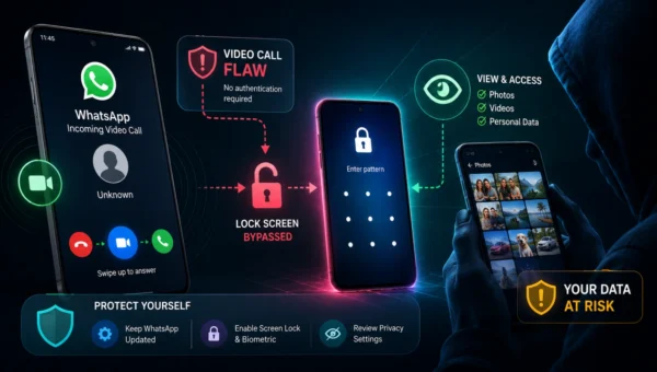 WhatsApp Video Call Flaw Lets Anyone Bypass Your Android Lock Screen and View Your Photos