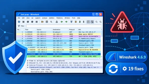 Wireshark 4.6.9 Fixes 19 Vulnerabilities Including Code Execution Via Malicious Packet