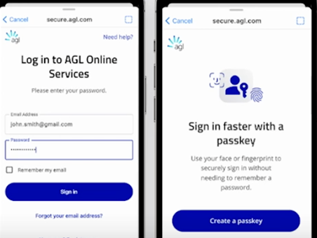 AGL hits half-million milestone with passkey adoption
