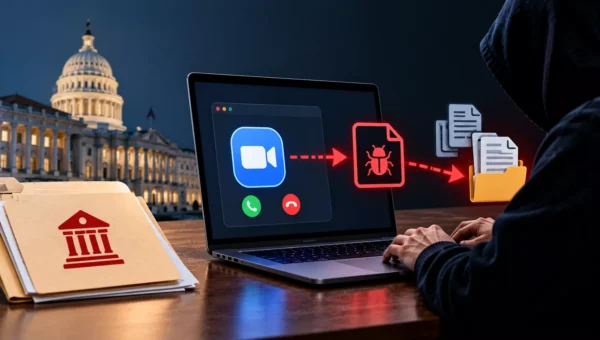 DarkBlinders Hackers Use Fake Meeting App to Deploy Backdoor and Steal Government Data