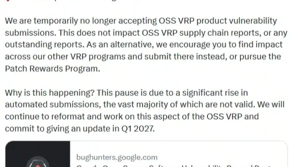Open Source Software Vulnerability Rewards Program