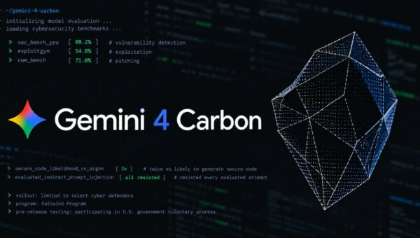 Google's Gemini 4 Carbon Leads Benchmarks for Finding, Exploiting, and Patching Vulnerabilities