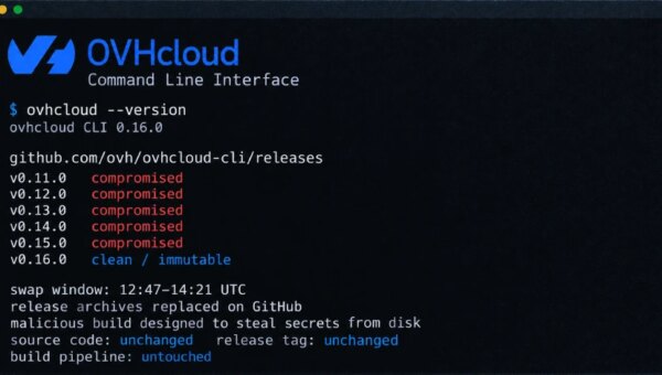 Hackers Hijack Five OVHcloud CLI Releases to Distribute Secret-Stealing Malware