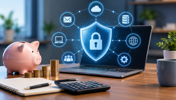 How much does the average UK SME spend on cybersecurity each year?