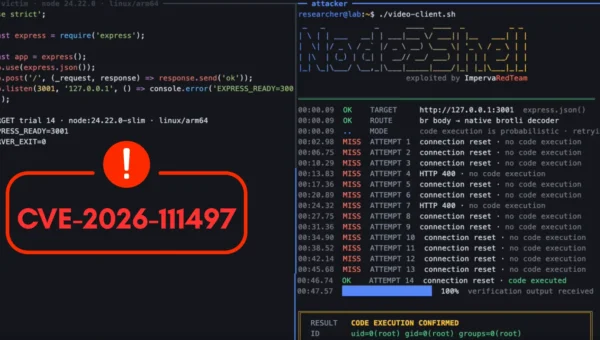 New Node2Shell Node.js RCE Exploit Let Attackers Execute Malicious Code Through Brotli-Compressed Data