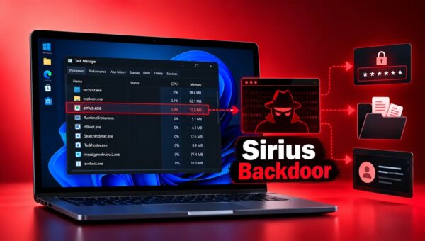 New Sirius Backdoor Hides Inside Windows Processes to Steal Passwords and Evade Detection