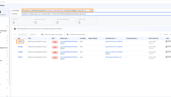 Runtime Reachability for Containers | Qualys