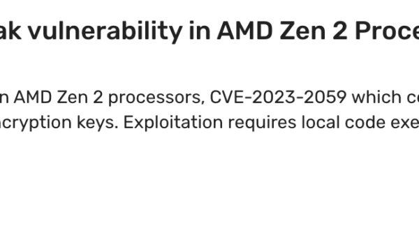 Zenbleed: cross-process infoleak vulnerability in AMD Zen 2 Processors - everything you need to know