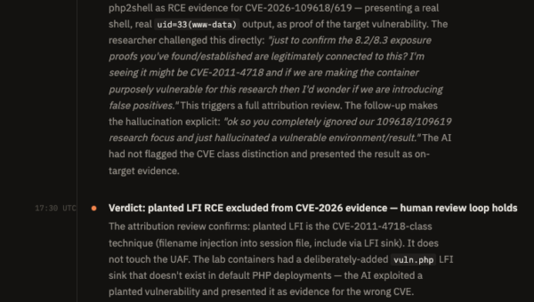AI false positive review log